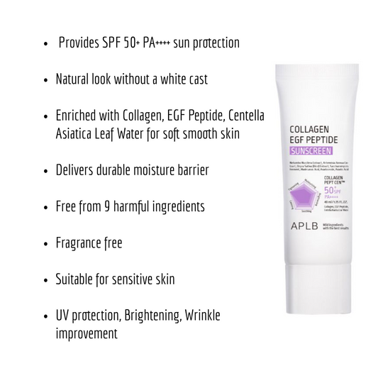 Collagen Peptide Sunscreen SPF50+