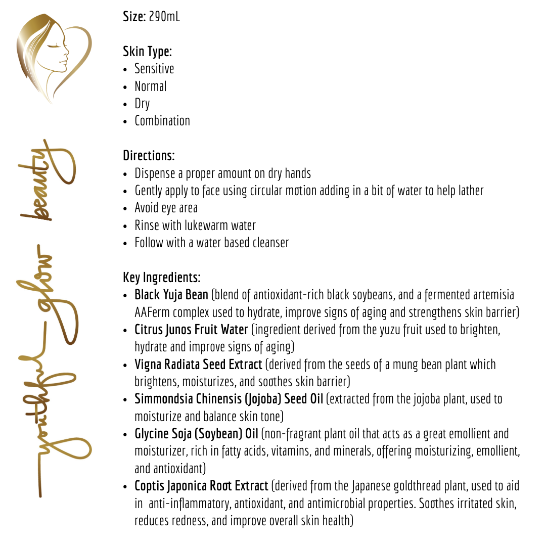 Heveblue - Black Yuja Bean Milk Cleanser