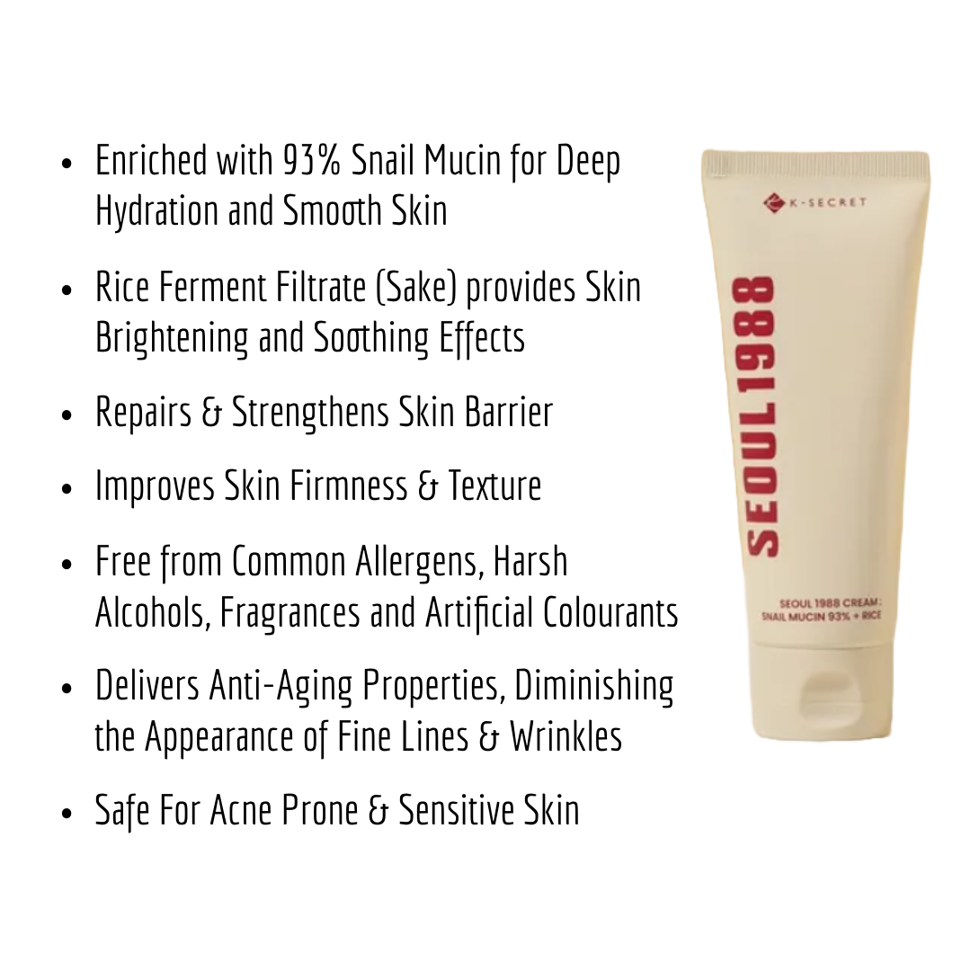 Snail Mucin Cream with Rice