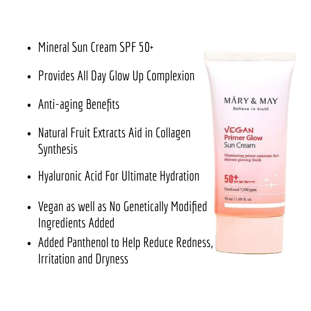 Mary & May - Vegan Primer Glow Sun Cream