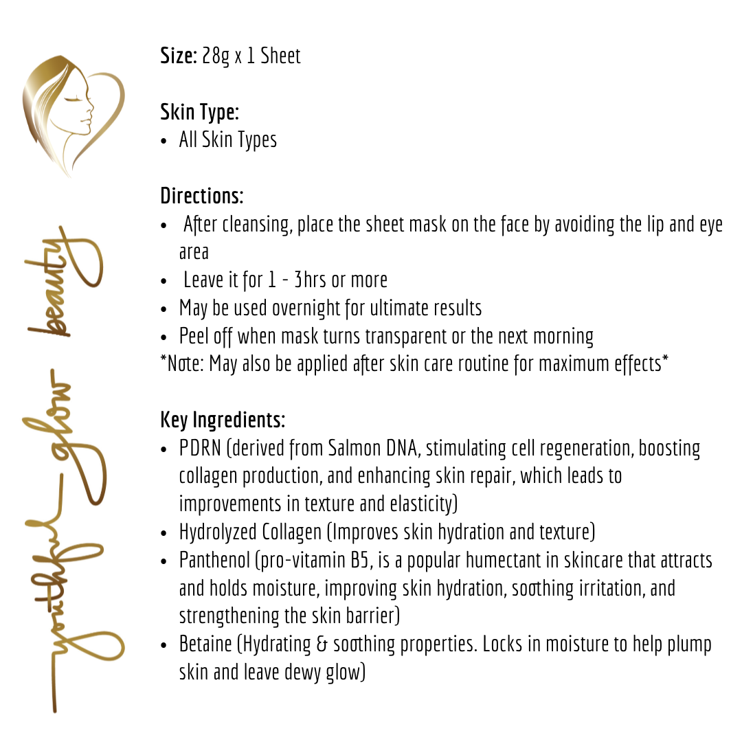 PDRN Collagen Mask for Glass Skin Glow