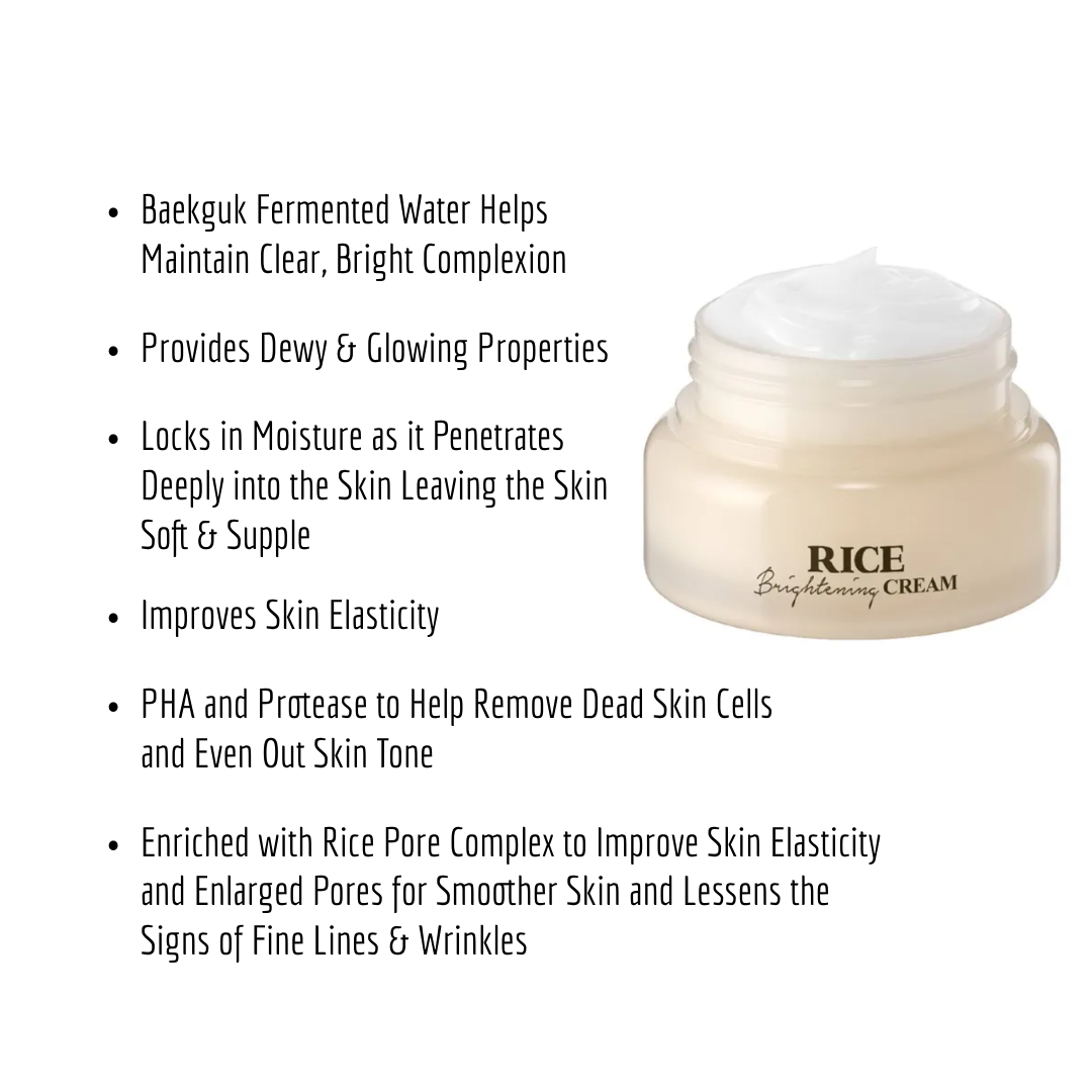 Rice Brightening Cream for Glow 