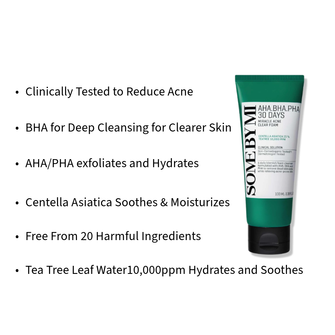 Some By Mi- AHA BHA PHA 30 Day Miracle Acne Clear Foam