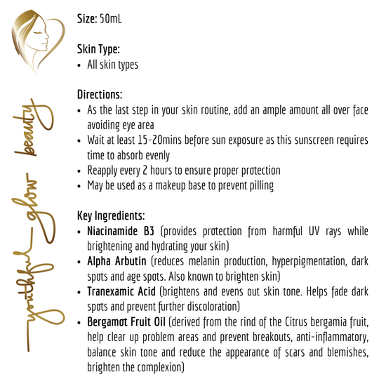 Niacinamide Sunscreen SPF50+ | TIA’M B3 Glow Protection
