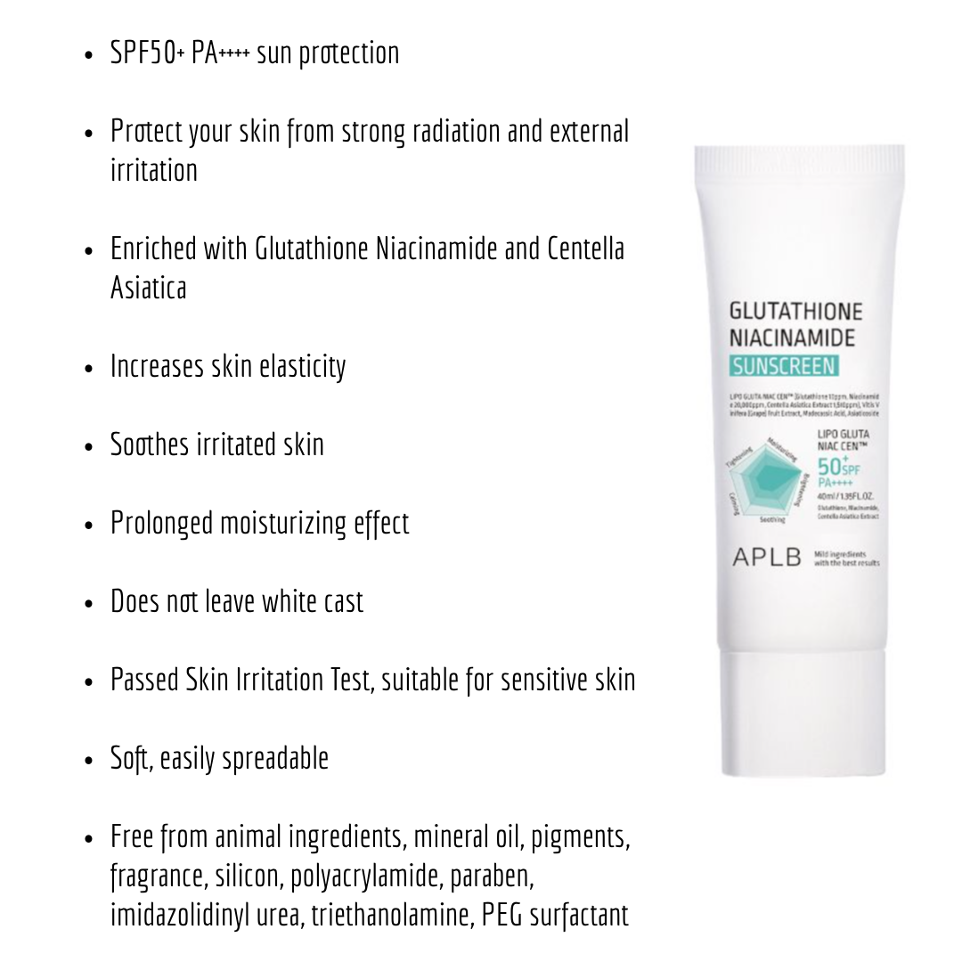 APLB - Glutathione Niacinamide Sunscreen