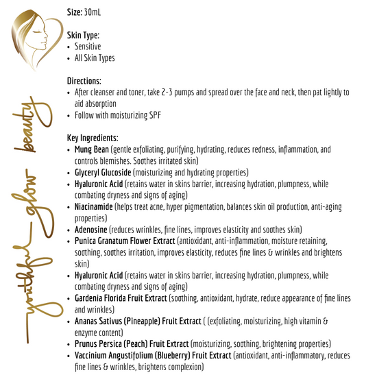 Mung Bean Pore Serum for Tight Skin 