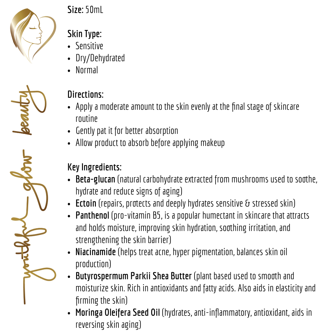 Beta Glucan Cream for Barrier Repair
