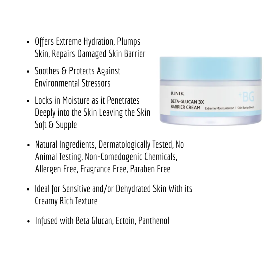 Beta Glucan Cream for Barrier Repair