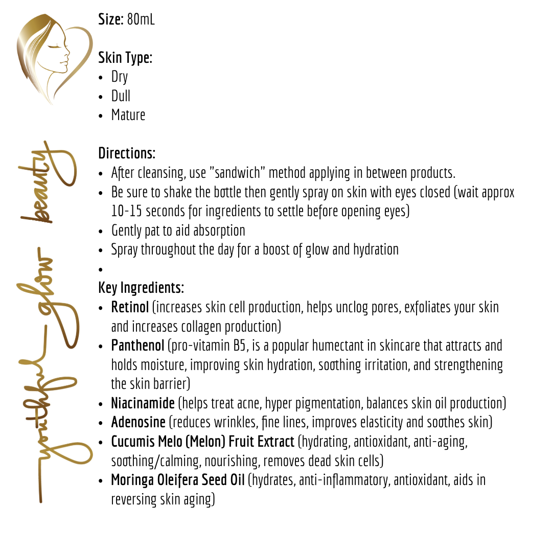 Ultra Collagen Glow Mist for Dewy Skin